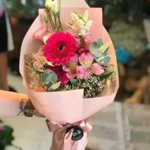 Buquê de Flores Rosa Pequeno