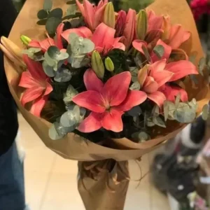 Buquê de Lírios Rosa