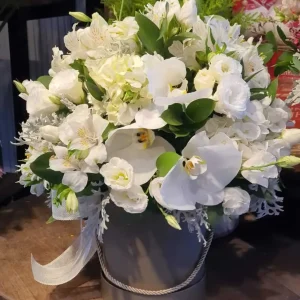 Box de Flores com Orquídeas - Tamanho M