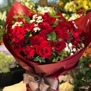 Buquê com 36 Rosas Vermelhas Importadas