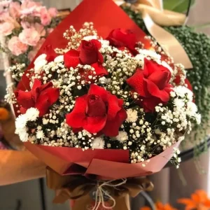 Buquê de 6 Rosas Importadas