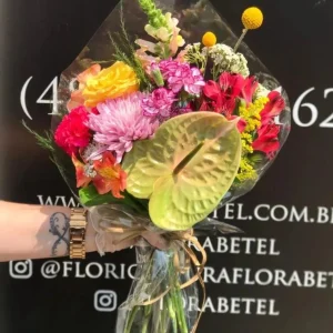 Buquê de Flores com Antúrio