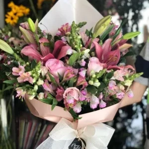 Buquê de Flores Rosa Grande