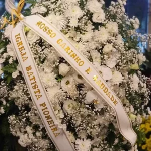 Coroa de Flores - Mix de Flore Brancas